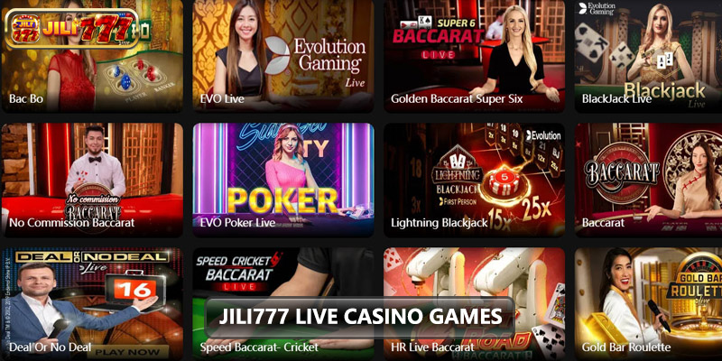 Jili777 live casino games